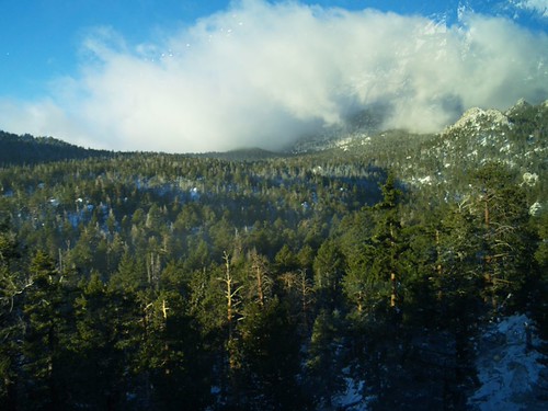 Long valley from Tramway after first snow of season. Just after sunrise. by bossco, snow sunrise valley lomg palmspringsaerialtramway december2006