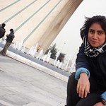 Bahar infront of the Azadi monument