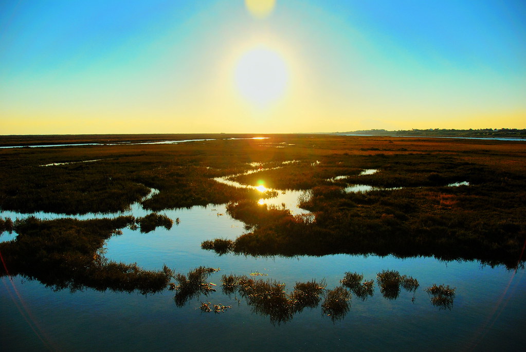 Sunset over the Ria Formosa