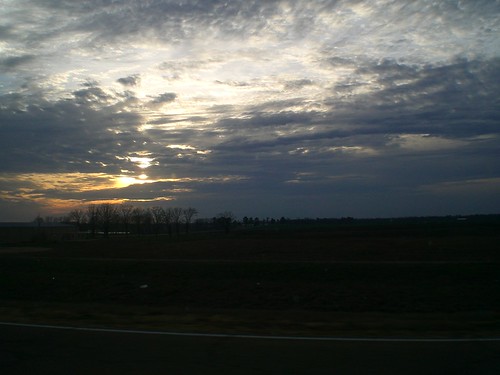 road trip sunset sky clouds landscape