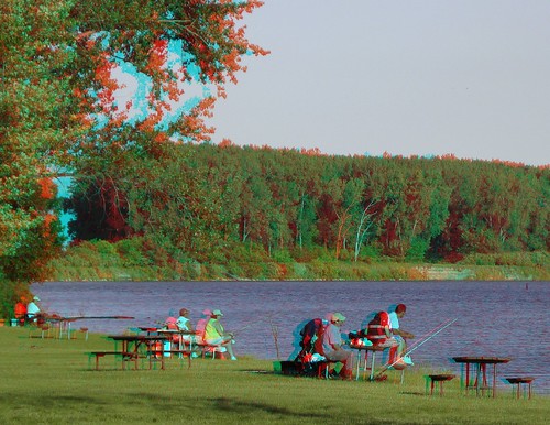 people stereoscopic stereophoto 3d fishing iowa anaglyphs redcyan 3dimages 3dphoto 3dphotos 3dpictures stereopicture snydersbend