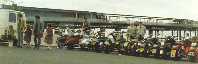 Morecambe Pier, Scooter Rally 1987