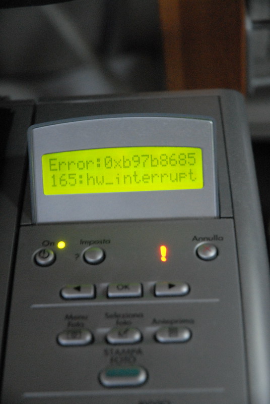 Printer error