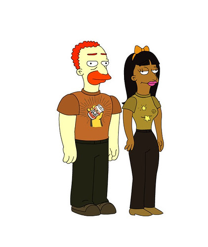 Mixed Race Simpsons Couple