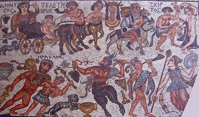 Escenes dionisíaques, mosaic del museu d'Ismailia