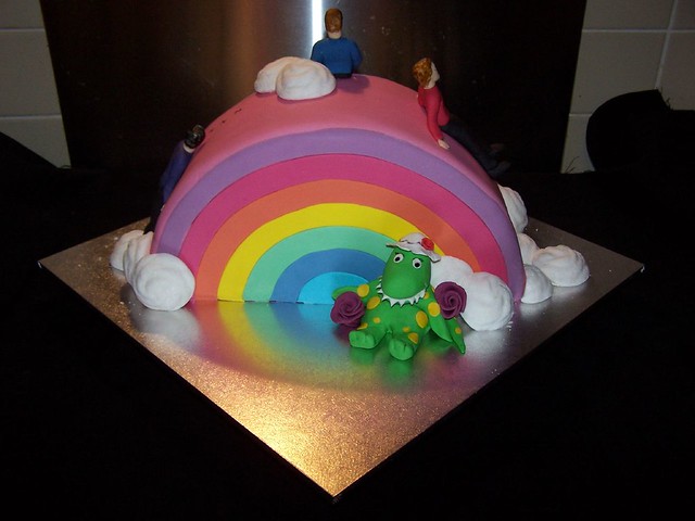 Wiggles rainbow cake