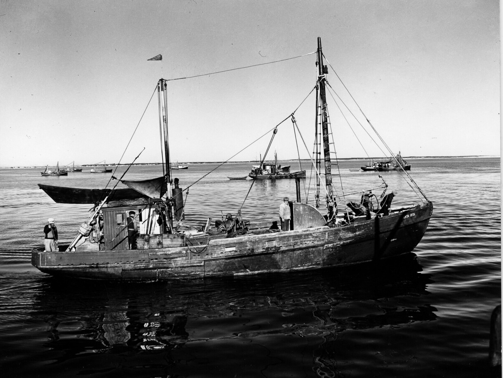 Drag trawler in Provincetown harbor
