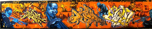 panorama orange graffiti dallas cool mural texas horns jazz thumbsup beer30 pickyourpoison