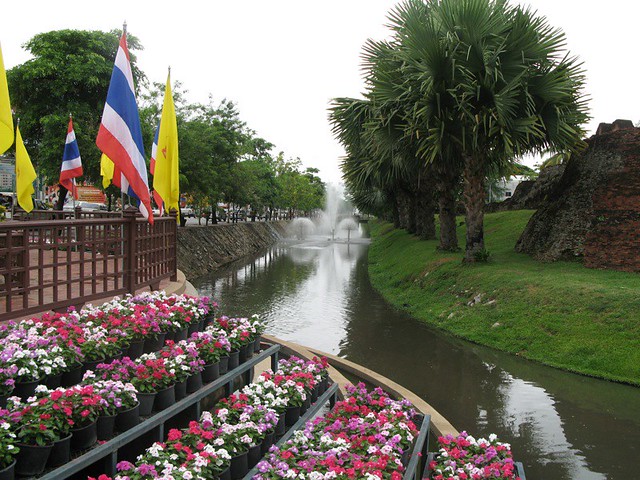 The moat Chiang Mai