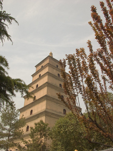 china landscape pagoda chinese xian 陕西 中国 西安 风景 大雁塔 塔