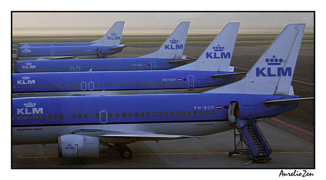 Schiphol - KLM, jetliners
