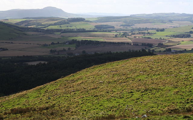 View south-west from Norman's Law, an Iron Age Hill Fort