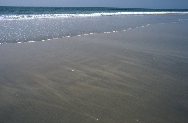 Sand patterns on Goan beach