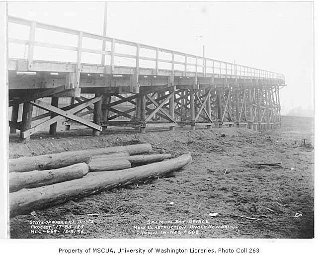 Salmon Bay Bridge Trestle Newly Built