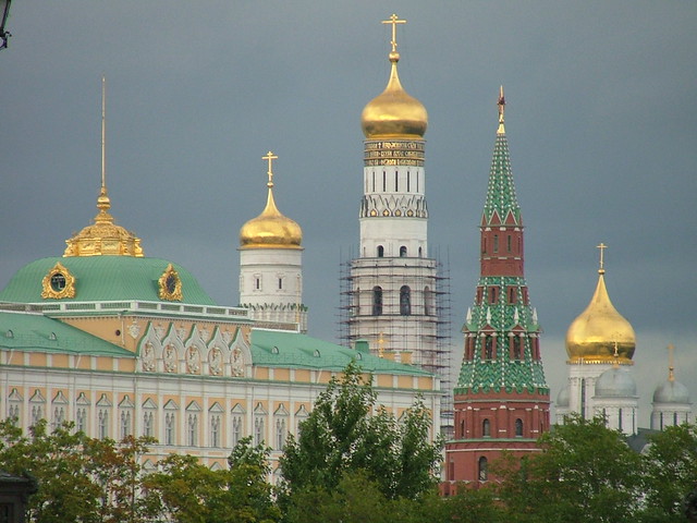 Grand Kremlin Palace, Ivan the Great Bell Tower, Vodovzvodnaya and the Archangel Cathedral