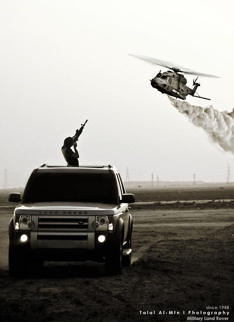 Land Rover vs Helicopter