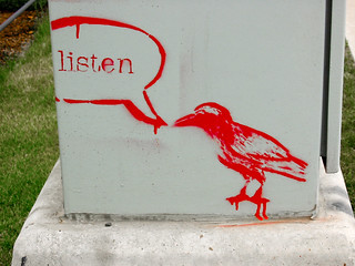 "Listen" bird | by Simon Crowley