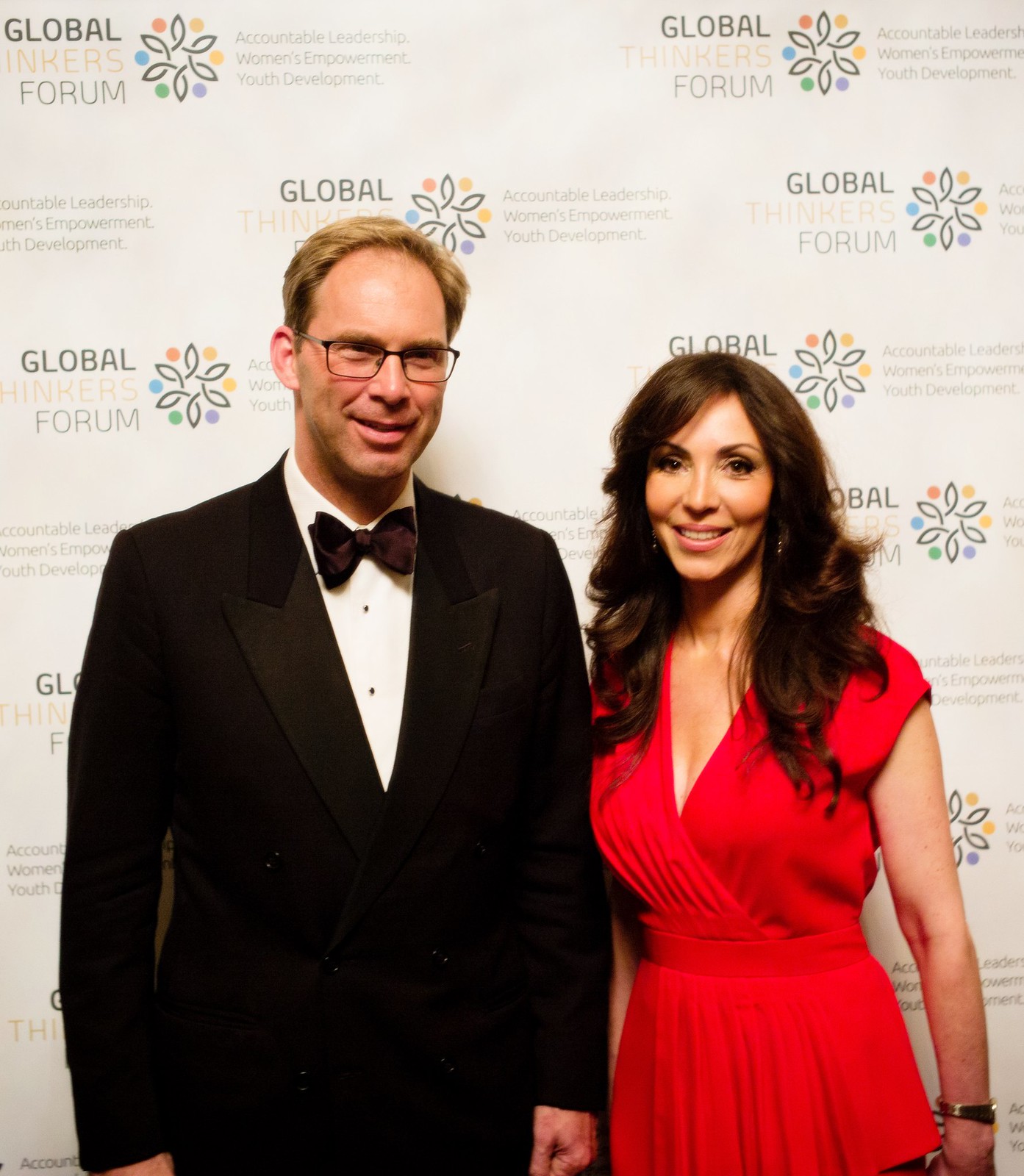 Tobias Ellwood MP, UK Minister for the Middle East & Africa & Elizabeth Filippouli, Founder & CEO, GTF
