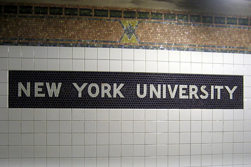 NYC - West Village: Christopher St-Sheridan Sq Subway Station - New York University