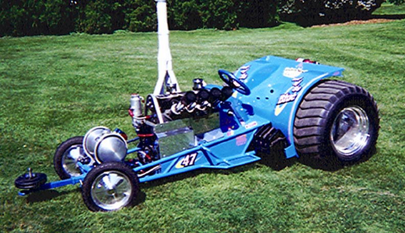 Out of the Blue, Super Modified 4 cylinder mini rod puller.…