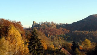 Burg Neideck in the evening