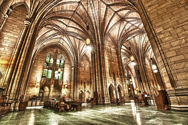 Inside of the Cathedral of Learning in HDR