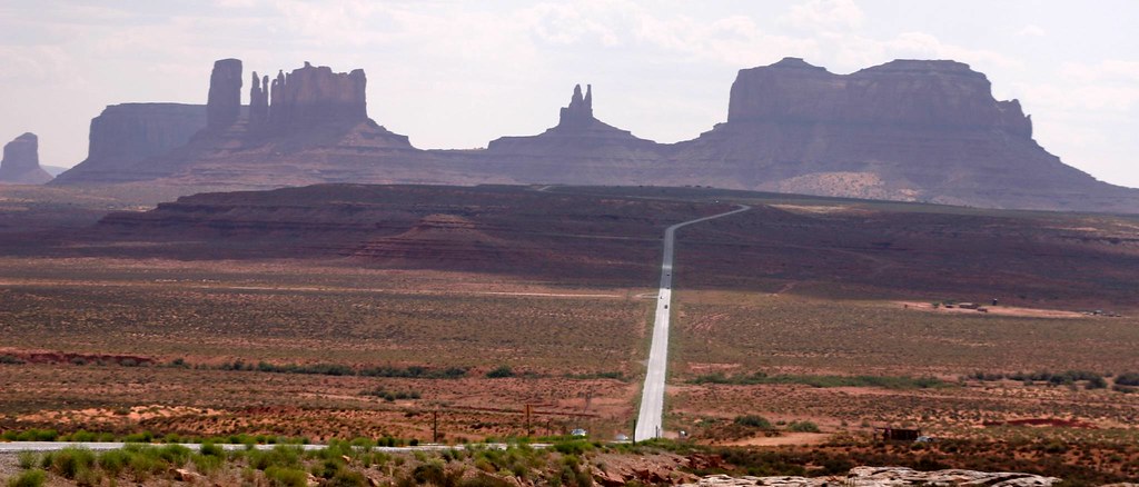On the road to Monument Valley