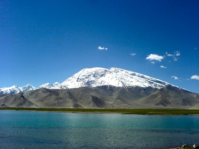 Muztagh Ata Over Karakul Lake