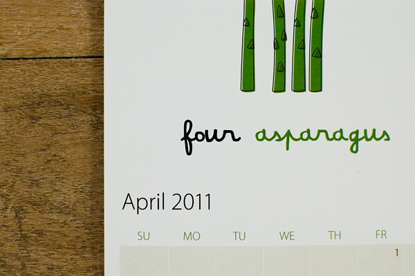 2011 Calendar - April