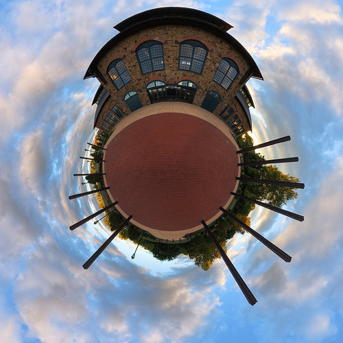 Phoenixville Refined by Brandroid, Stereographic projection of <a href="http://www.flickr.com/photos/manowatt/1444932237/">this pano</a