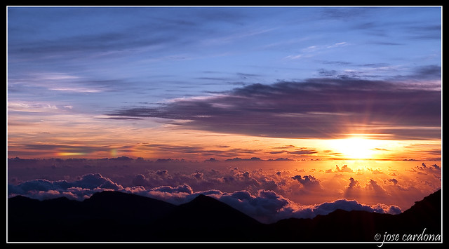 Sunrise at Haleakala Summit, Maui.