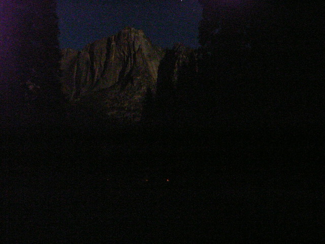 Yosemite Falls in the Moonlight