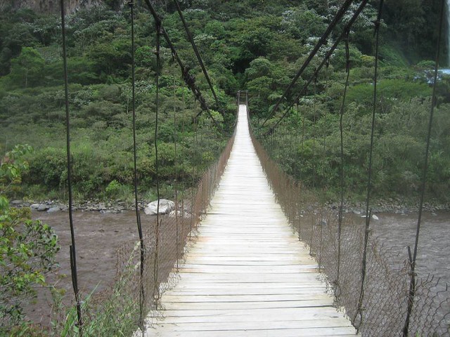 Hängebrücke zum Manto de La Novia