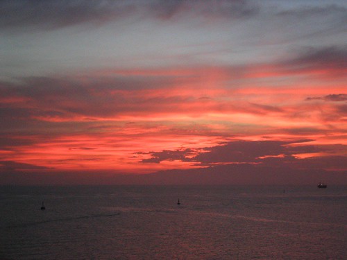 ocean sunset sea sky redsea maritime bouy djibouti