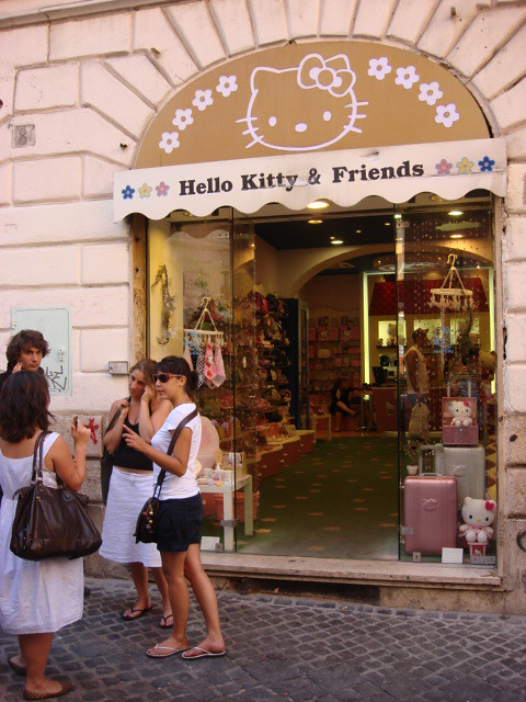 Rare Hello Kitty Rome Italy Colosseum Hello Kitty Rome