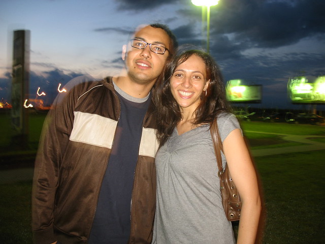 Eu e a Ana no Aeroporto em Maringa