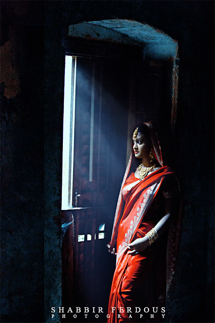 Girl in Red Saree