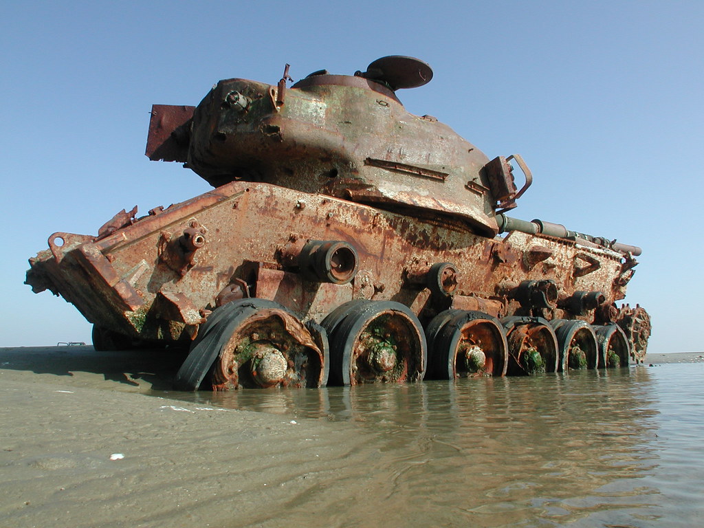 Vlieland - Vliehors - Centurion Tank as target at the CSK … | Flickr