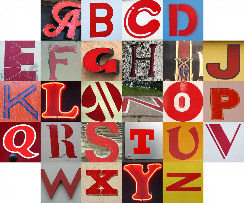 Red letters | Postings to the Themed Alphabets group during … | Flickr