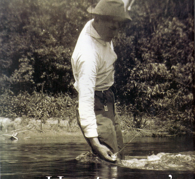 Ernest Hemingway during a Michigan Trout Fishing Trip