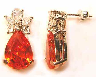$39.95 Natural Mexican Fire Opal earrings 150146157463 | Flickr