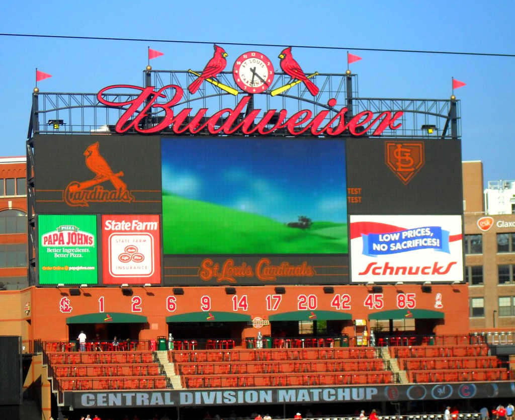 Busch Stadium Scoreboard | Busch Stadium in St. Louis is hom… | Flickr