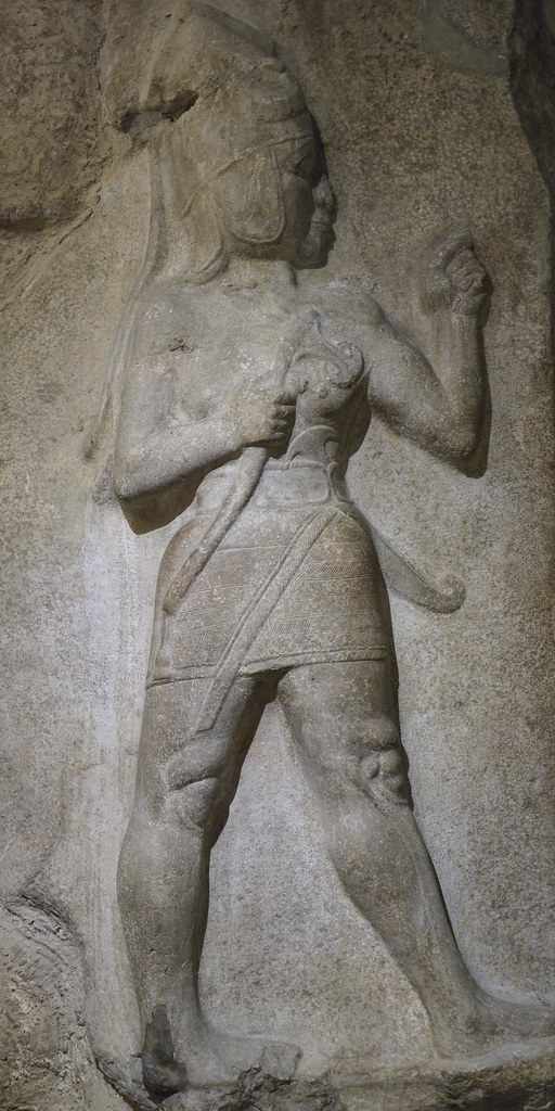 Limestone relief of God of War, from Hattusa, 14-13th century BC, Museum of Anatolian Civilizations, Ankara