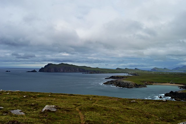 On the road to Dingle Peninsula during stormy weather