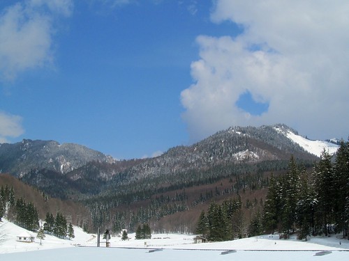 mountains landscape valley romania