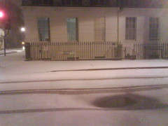 Tavistock Square in the snow