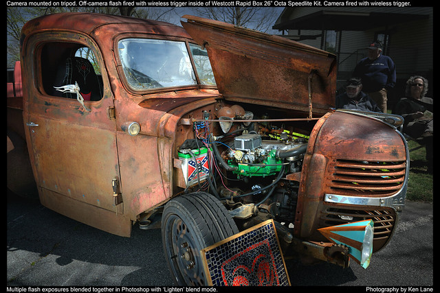 Multiple Exposure Blending On A Rusty DODGE Truck (WNC Wheels Car Show)