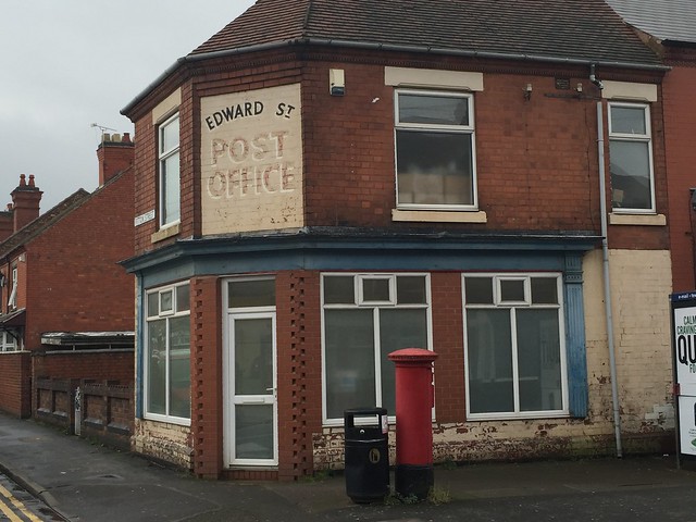 Edward St Post Office ghost sign, 181 Edward Street, Nuneaton