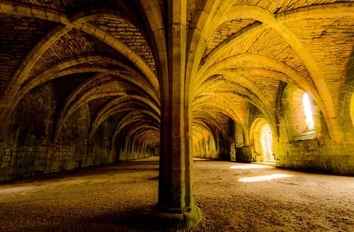 heritage church abbey ruins availablelight yorkshire pillar arches medieval christianity vaulted fountainsabbey cistercian northyorkshire monastic monastry reformation dissolution twelfthcentury c1100 cellarium nikond800