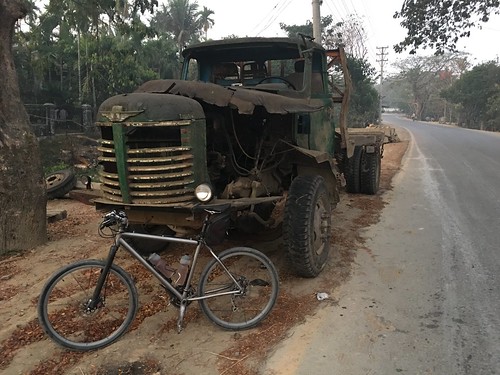 bicycle truck cycling burma myanmar trucks rakhine thandwe rakhinestate thandwedistrict thandwetownship nanchaung